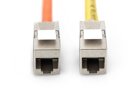 Moduł (gniazdo) keystone RJ45 (8P8C) kat.6A, STP,ekranowany, beznarzędziowy, stalowy, opaska czarna Moduł (gniazdo) keystone RJ45 (8P8C) kat.6A, STP,ekranowany, beznarzędziowy, stalowy, opaska czarna