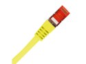 Patch-cord F/UTP kat.6 PVC 0.5m żółty ALANTEC