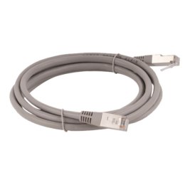 Patch-cord F/UTP kat.6 PVC 1.0m szary ALANTEC