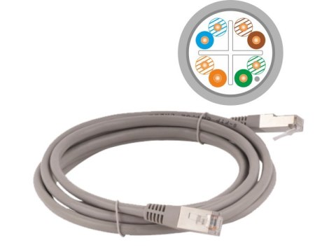Patch-cord F/UTP kat.6 PVC 5.0m ALANTEC