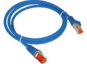 Patch-cord F/UTP kat.6 PVC 5.0m niebieski ALANTEC