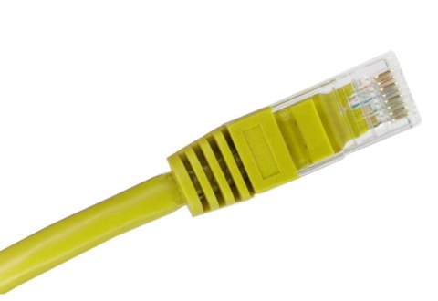 Patch-cord U/UTP kat.5e PVC 0.25m żółty ALANTEC Patch-cord U/UTP kat.5e PVC 0.25m żółty ALANTEC