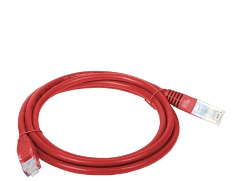 Patch-cord U/UTP kat.5e PVC 5.0m czerwony ALANTEC Patch-cord U/UTP kat.5e PVC 5.0m czerwony ALANTEC