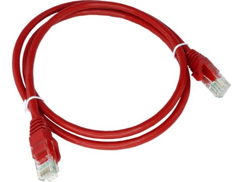 Patch-cord U/UTP kat.6 PVC 5.0m czerwony ALANTEC Patch-cord U/UTP kat.6 PVC 5.0m czerwony ALANTEC