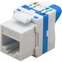 Samozaciskowy Moduł Keystone RJ45 Kat.6A U/UTP Techly