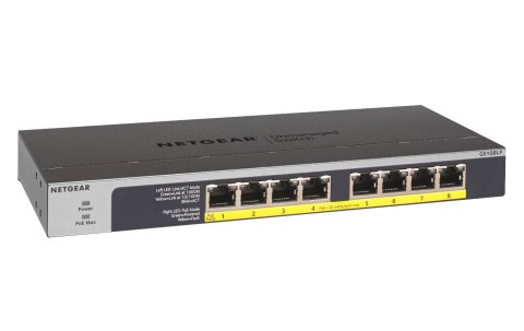 8-PORT FLEX UNMANAGED SWITCH/GIGABIT ETHERNET POE/POE+