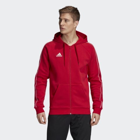 Bluza męska adidas Core 18 FZ Hoody czerwona FT8071 Bluza męska adidas Core 18 FZ Hoody czerwona FT8071