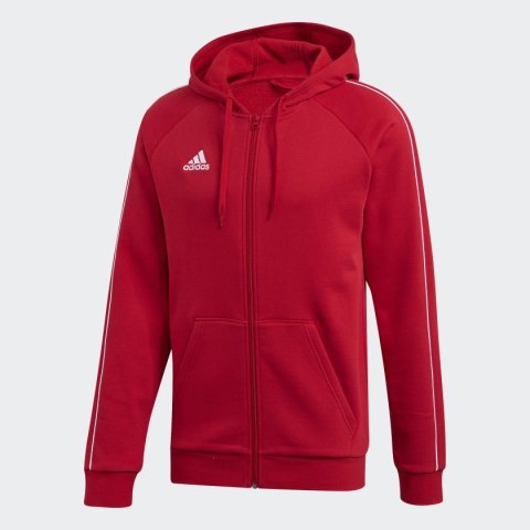 Bluza męska adidas Core 18 FZ Hoody czerwona FT8071 Bluza męska adidas Core 18 FZ Hoody czerwona FT8071