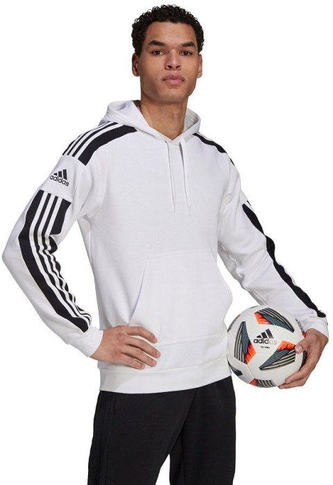 Bluza męska adidas Squadra 21 Sweat Hoody biała GT6637 Bluza męska adidas Squadra 21 Sweat Hoody biała GT6637