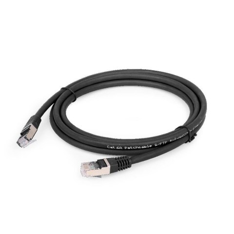 Kabel kat.6A SFTP LSZH Patch cord 0,5m (czarny) Gembird Kabel kat.6A SFTP LSZH Patch cord 0,5m (czarny) Gembird