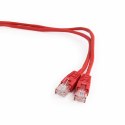 PATCH CABLE CAT5E UTP 0.25M/RED PP12-0.25M/R GEMBIRD