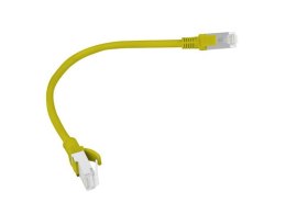 PATCHCORD KAT5E UTP 0,25M ŻÓŁTY