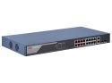 Przełącznik niezarządzany 18-portowy (16xPoE) 230W, 2xSPF HIKVISION