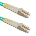 Qoltec Patchcord światłowodowy LC/UPC - LC/UPC | Multimode | 50/125 | OM3 | Duplex | 3m