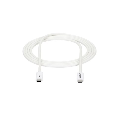 THUNDERBOLT 3 CABLE 2M/USB-C M/M WHITE THUNDERBOLT 3 CABLE 2M/USB-C M/M WHITE