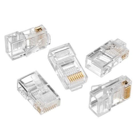 Wtyk RJ45 Maclean, 8P8C 5e x100 szt, linka, MCTV-663 Wtyk RJ45 Maclean, 8P8C 5e x100 szt, linka, MCTV-663