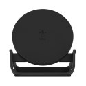 10W WIRELESS CHARGING STAND/MICROUSBCABLE W/POWER SUPP BLACK