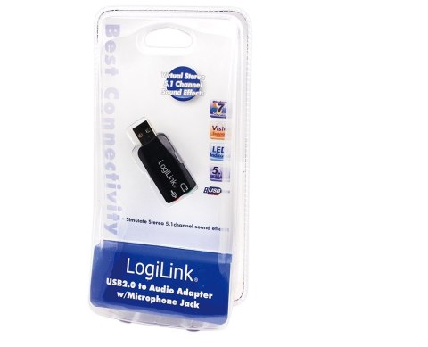 Adapter audio LogiLink USB 2.0, 5.1 Adapter audio LogiLink USB 2.0, 5.1