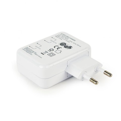 ŁADOWARKA USB UNIVERSAL WHITE 4PORT EG-U4AC-02 GEMBIRD ŁADOWARKA USB UNIVERSAL WHITE 4PORT EG-U4AC-02 GEMBIRD