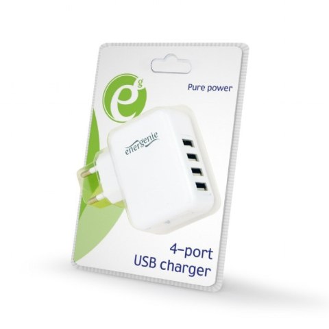 ŁADOWARKA USB UNIVERSAL WHITE 4PORT EG-U4AC-02 GEMBIRD ŁADOWARKA USB UNIVERSAL WHITE 4PORT EG-U4AC-02 GEMBIRD