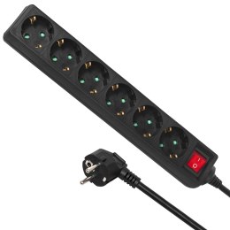 Listwa zasilająca Maclean, Przedłużacz 6 gniazd, Z wyłącznikiem, Typ niemiecki, 3500W, 5m, MCE195G