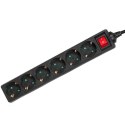 Listwa zasilająca Maclean, Przedłużacz 6 gniazd, Z wyłącznikiem, Typ niemiecki, 3500W, 5m, MCE195G