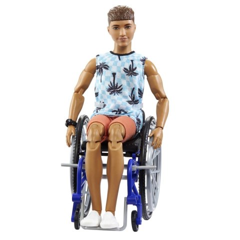 PROMO Barbie Ken Fashonistas Lalka na wózku Top w palmy HJT59 MATTEL PROMO Barbie Ken Fashonistas Lalka na wózku Top w palmy HJT59 MATTEL