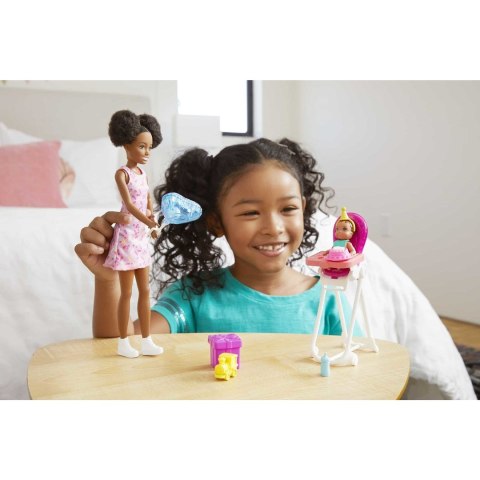 PROMO Barbie Lalka Skipper Miniurodziny krzesełko GRP41 MATTEL PROMO Barbie Lalka Skipper Miniurodziny krzesełko GRP41 MATTEL
