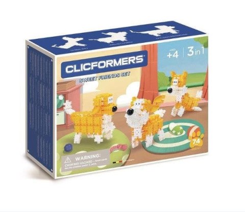 PROMO Klocki CLICKFORMERS Yellow and white friends 74el 806001 PROMO Klocki CLICKFORMERS Yellow and white friends 74el 806001