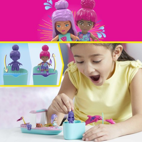 PROMO MEGA BLOKS Color Reveal Przygoda z delfinami Zestaw klocków HHW83 p4 MATTEL