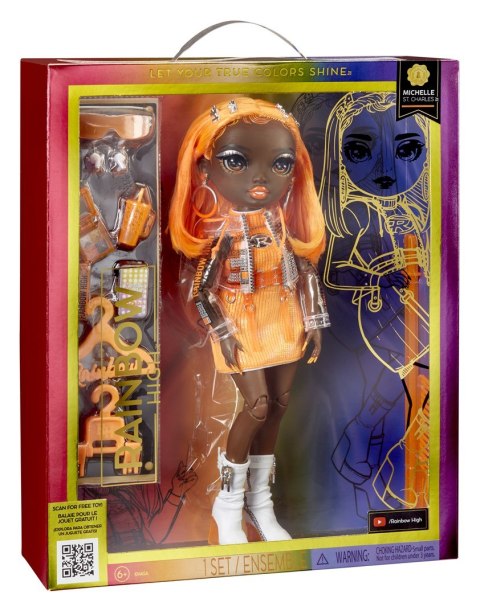 PROMO MGA Lalka Rainbow High Fashion - Michelle St. Charles (Orange) 583127 PROMO MGA Lalka Rainbow High Fashion - Michelle St. Charles (Orange) 583127
