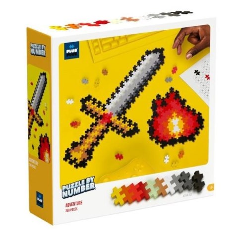 Plus Plus Puzzle By number Przygoda 250 elementów 3910 DANTE Plus Plus Puzzle By number Przygoda 250 elementów 3910 DANTE