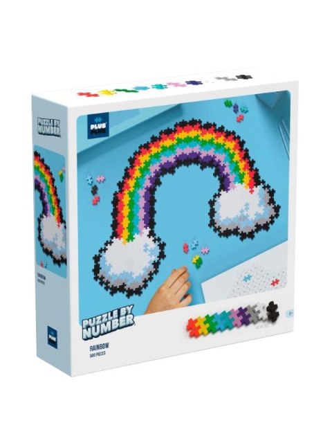 Plus Plus Puzzle By number Tęcza 500 elementów 3913 DANTE Plus Plus Puzzle By number Tęcza 500 elementów 3913 DANTE