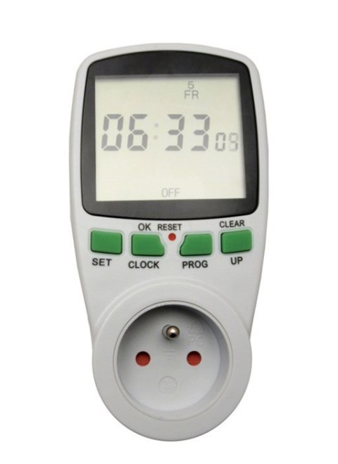Włącznik czasowy - timer cyfrowy GreenBlue, 16 programów, max 240 programów, GB105 Włącznik czasowy - timer cyfrowy GreenBlue, 16 programów, max 240 programów, GB105