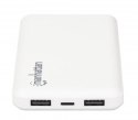 Zasilacz PowerBank 10000mAh 2x USB-A 2.1A/1A Kabel USB 2w1