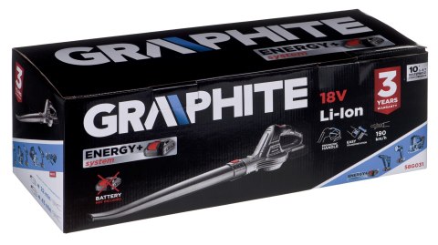 Dmuchawa do liści akumulatorowa Energy+ 18V, Li-Ion, wydajność 190 km/h, bez akumulatora Dmuchawa do liści akumulatorowa Energy+ 18V, Li-Ion, wydajność 190 km/h, bez akumulatora