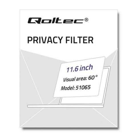 Qoltec Filtr prywatyzujący RODO do MacBook Air 11.6" | Ochrona wzroku Qoltec Filtr prywatyzujący RODO do MacBook Air 11.6" | Ochrona wzroku
