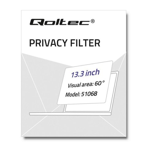 Qoltec Filtr prywatyzujący RODO do MacBook Pro Retina 13.3" (2012-2015) | Ochrona wzroku Qoltec Filtr prywatyzujący RODO do MacBook Pro Retina 13.3" (2012-2015) | Ochrona wzroku