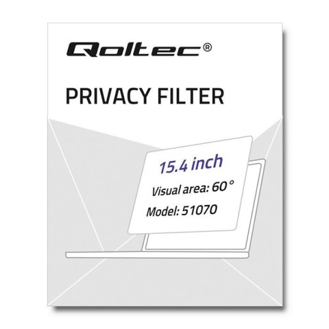 Qoltec Filtr prywatyzujący RODO do MacBook Pro Retina 15.4" (2012-2015) | Ochrona wzroku Qoltec Filtr prywatyzujący RODO do MacBook Pro Retina 15.4" (2012-2015) | Ochrona wzroku