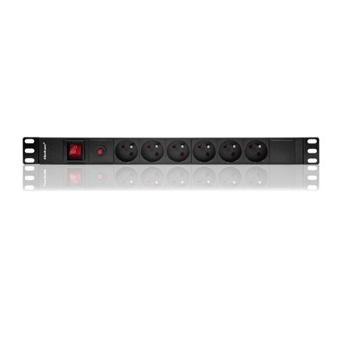 Qoltec Listwa zasilająca PDU antyprzeciążeniowa do RACK 19" | 1U | 16A | 6xFRENCH | 2m Qoltec Listwa zasilająca PDU antyprzeciążeniowa do RACK 19" | 1U | 16A | 6xFRENCH | 2m