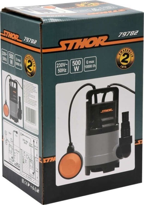 STHOR POMPA WODY BRUDNEJ 500W 79782 STHOR POMPA WODY BRUDNEJ 500W 79782