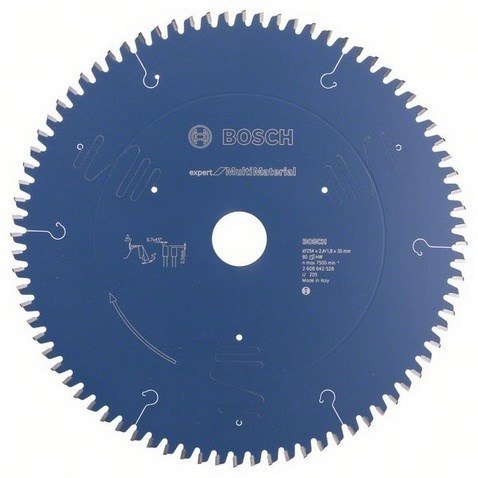 BOSCH PIŁA TARCZOWA MULTIMATERIAL EXPERT 254x30mm 80-ZĘBÓW BOSCH PIŁA TARCZOWA MULTIMATERIAL EXPERT 254x30mm 80-ZĘBÓW