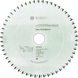 BOSCH PIŁA TARCZOWA MULTIMATERIAL TOP PRECISION 210x30mm 54-ZĘBY