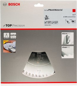 BOSCH PIŁA TARCZOWA MULTIMATERIAL TOP PRECISION 210x30mm 54-ZĘBY