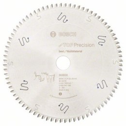BOSCH PIŁA TARCZOWA MULTIMATERIAL TOP PRECISION 254x30mm 80-ZĘBÓW
