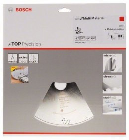 BOSCH PIŁA TARCZOWA MULTIMATERIAL TOP PRECISION 254x30mm 80-ZĘBÓW