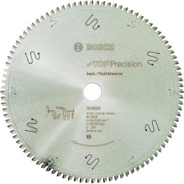BOSCH PIŁA TARCZOWA MULTIMATERIAL TOP PRECISION 305x30mm 96-ZĘBÓW