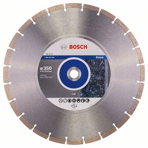BOSCH TARCZA DIAMENTOWA 350x25,4 SEG STONE BOSCH TARCZA DIAMENTOWA 350x25,4 SEG STONE