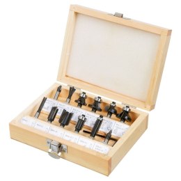 Frezy widiowe, trzpień 8 mm, zestaw 12 szt.
