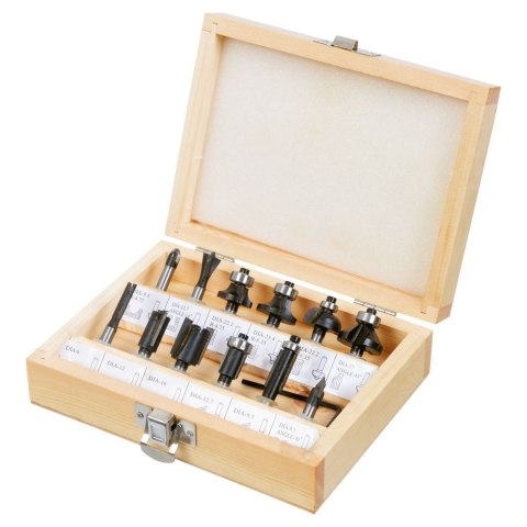 Frezy widiowe, trzpień 8 mm, zestaw 12 szt. Frezy widiowe, trzpień 8 mm, zestaw 12 szt.